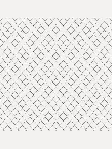 Изображение товара Сетка рабица металл, ячейка 55 х 55 мм, 150х1000 см, диаметр проволоки 1.5 мм, загнутые края, оцинкованная, оцинкованная