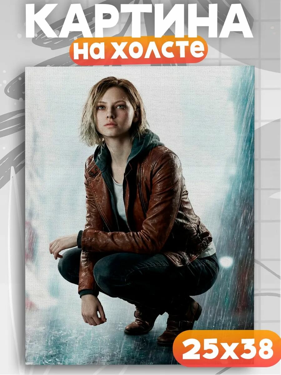 Картина на стену Resident Evil, на подрамнике, 1шт, 38х25 размер.