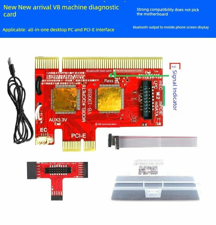 Карта диагностики V8 для тестирования памяти DDR3/DDR4 - надежный инструмент для диагностики материнской платы