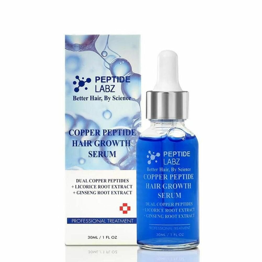 Сыворотка для волос с медными пептидами, 30 мл, против выпадения, уход за кожей головы.