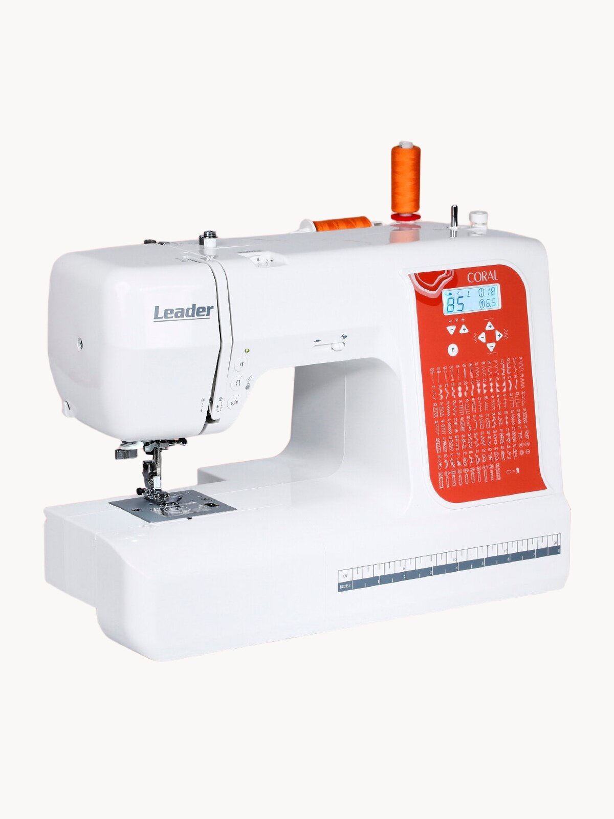 Швейная машина Leader Coral. компьютерная с горизонтальным ротационным челноком