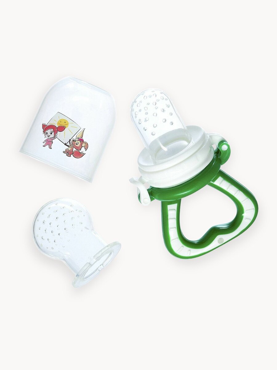 Ниблер силиконовый сеточка мама тама для прикорма детей старше 6мес.+, с 2 силиконовыми сеточками