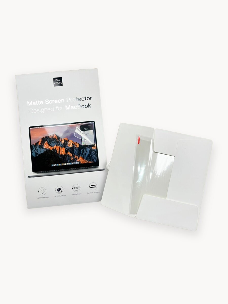 Матовая пленка для MacBook Pro 16.2 М1 М2 M3 M4 / Защитная пленка для экрана Макбук Про 16.2 2021-2024 (A2485, A2780, A2991, A3403, A3186), 2шт