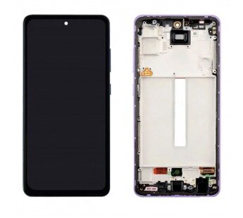 Дисплей для Samsung A525F/A526B/A528B Galaxy A52/A52/A52s 6,43" в рамке с тачскрином (фиолет.) (OLED)