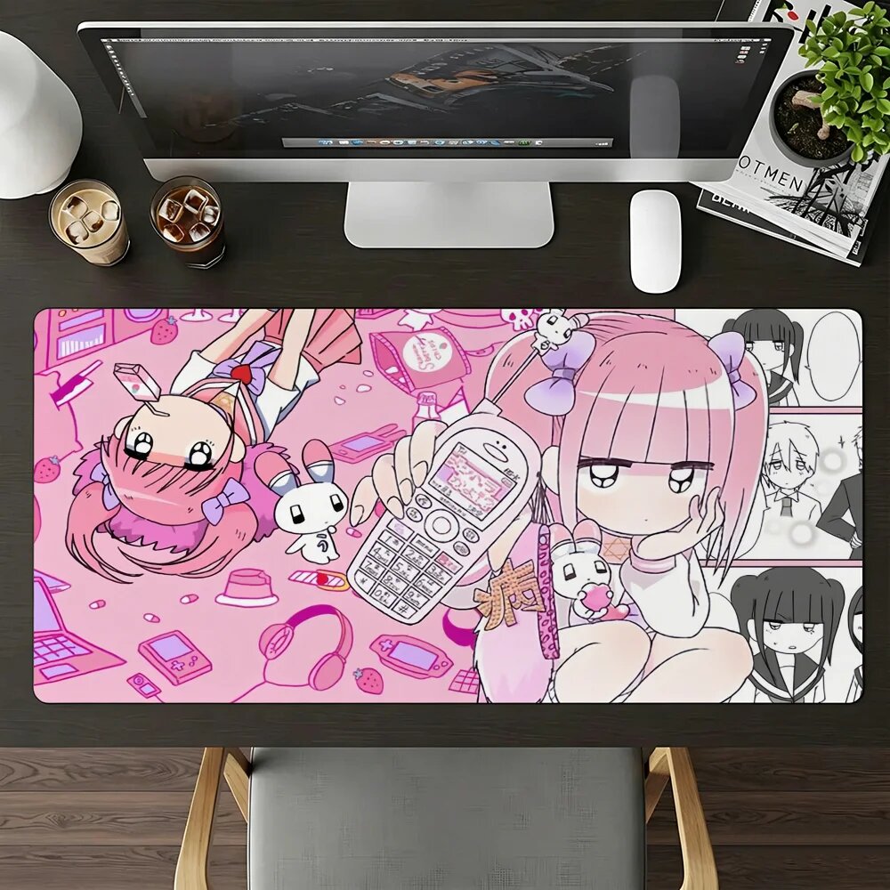 Коврик для мыши Yami Kawaii Menhera-chan Розовый, SBD400x800x2mm, z5
