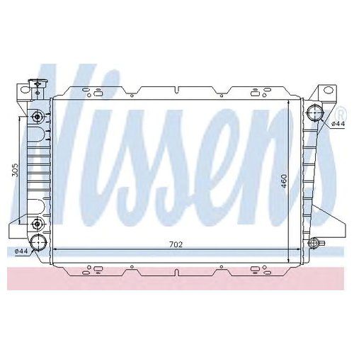 Радиатор охлаждения двигателя Nissens 620981