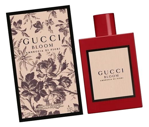 Женские духи Гуччи Блум Амброзия Ди Фиори 100 мл - красные цветы Gucci Bloom