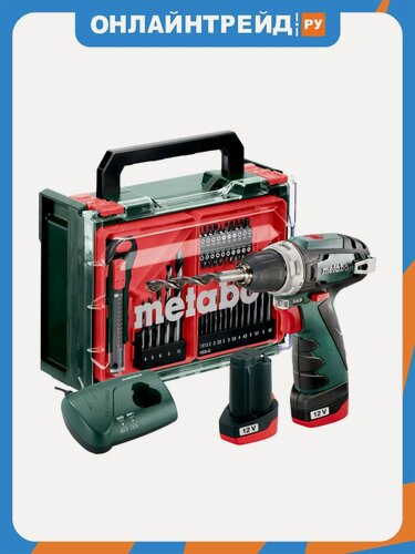 Изображение товара Дрель-шуруповерт аккумуляторная Metabo PowerMaxx BS Basic SET (600080710)