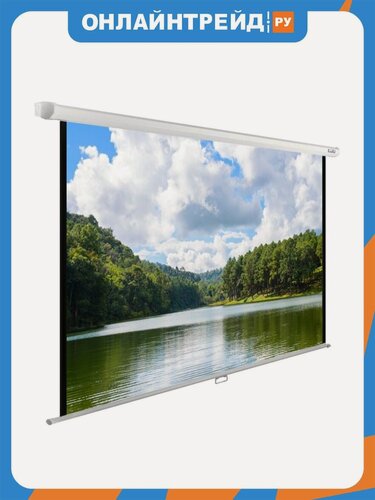 Изображение товара Экран Cactus 150x240см WallExpert CS-PSWE-240x150-WT 16:10 настенно-потолочный рулонный белый