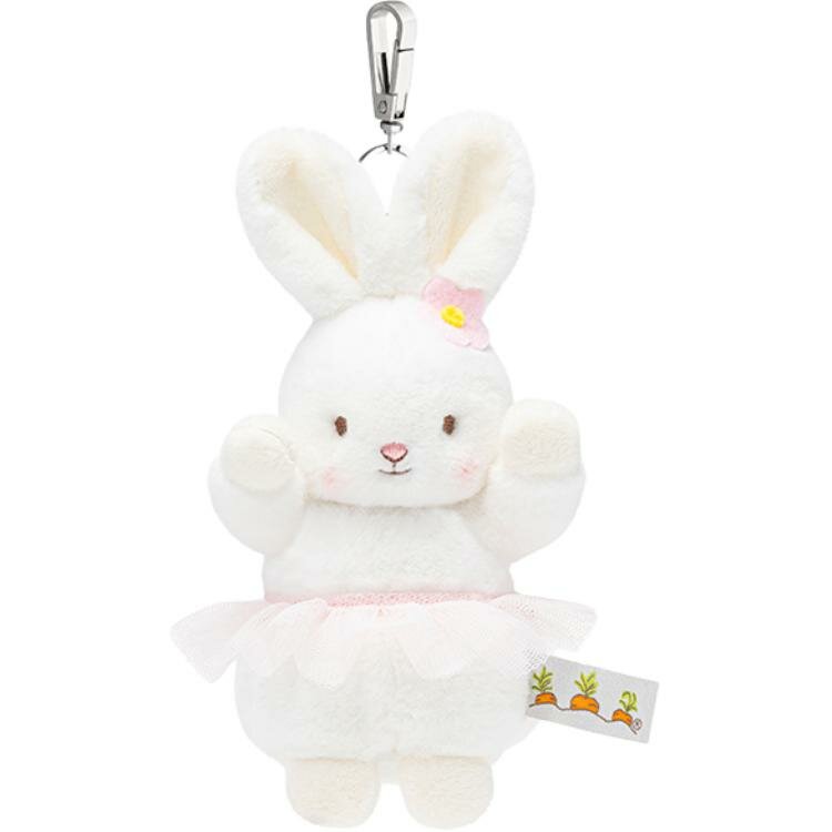Мягкий талисман-зайчик унисекс Bunnies By The Bay Good Friend Blossom Bunny Charm, 15CM EU, Good Friend Garden Hanging Doll-Blossom Bunny