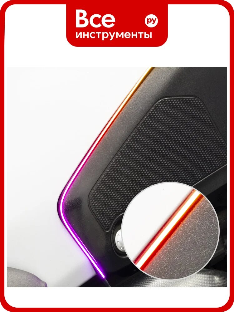 Атмосферная подсветка салона MTF Light Ambient light SMART SYMPHONY M4 voice edition, 18 элем, упр. смартфоном (полосы в двери универс. 75см х4), к-кт. (темные гибкие л AL18CDb