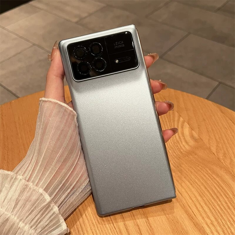 Чехол для Xiaomi MIX Fold 3 матовый электроохлажденный покрытие, серебристый ультра-тонкий ударопрочный для складных