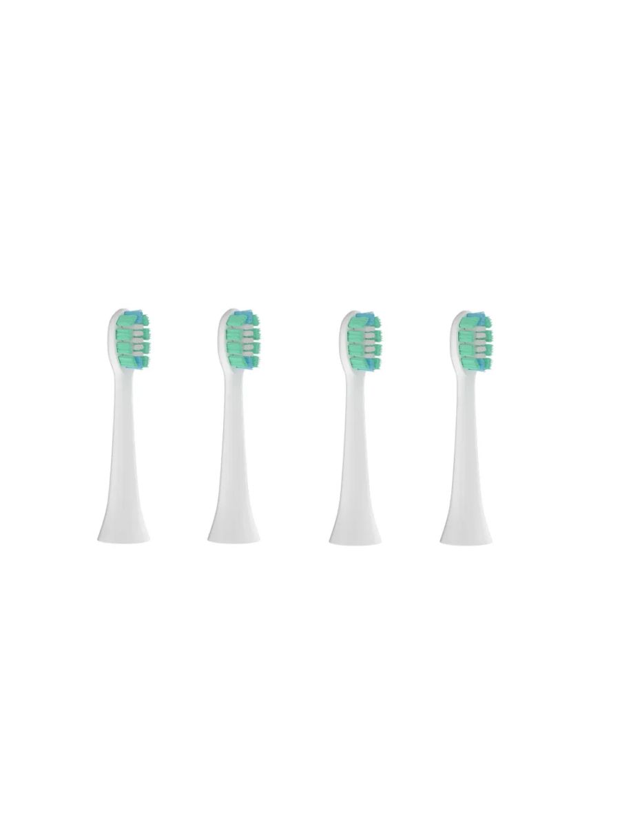 Сменные насадки для электрической зубной щетки Sendo и Stoewer Штоер SONIBRUSH M4, 4 шт. (White)