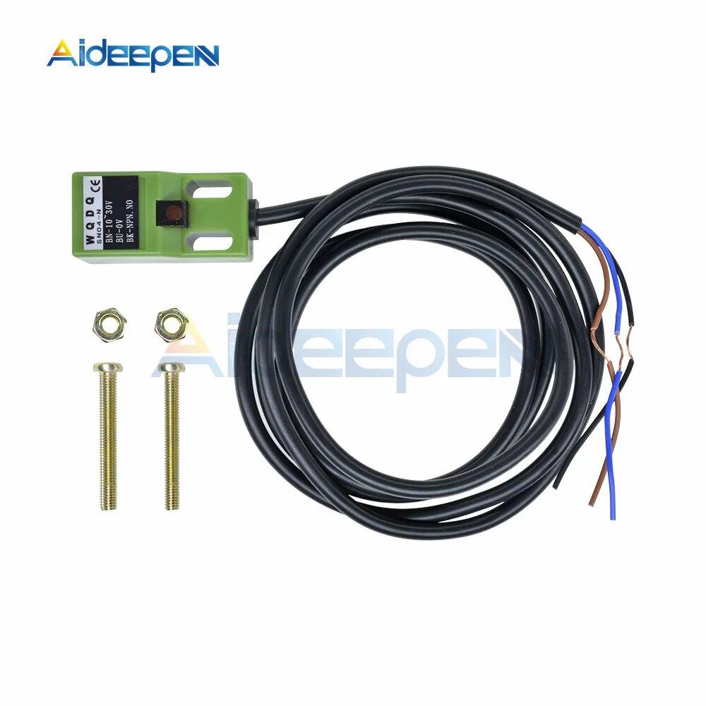 Индуктивный датчик приближения Aideepen SN04 для металла Зеленый, Green