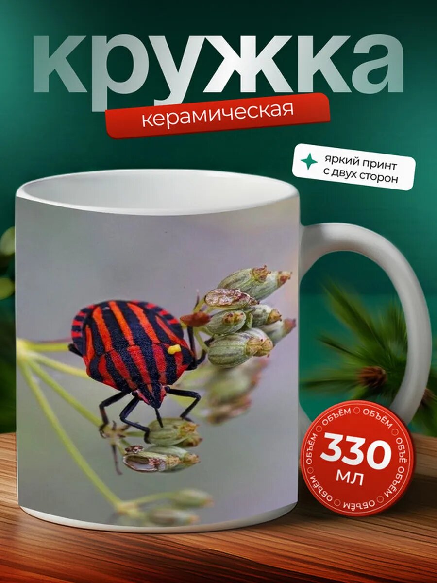 Кружка Красотка насекомое 4,