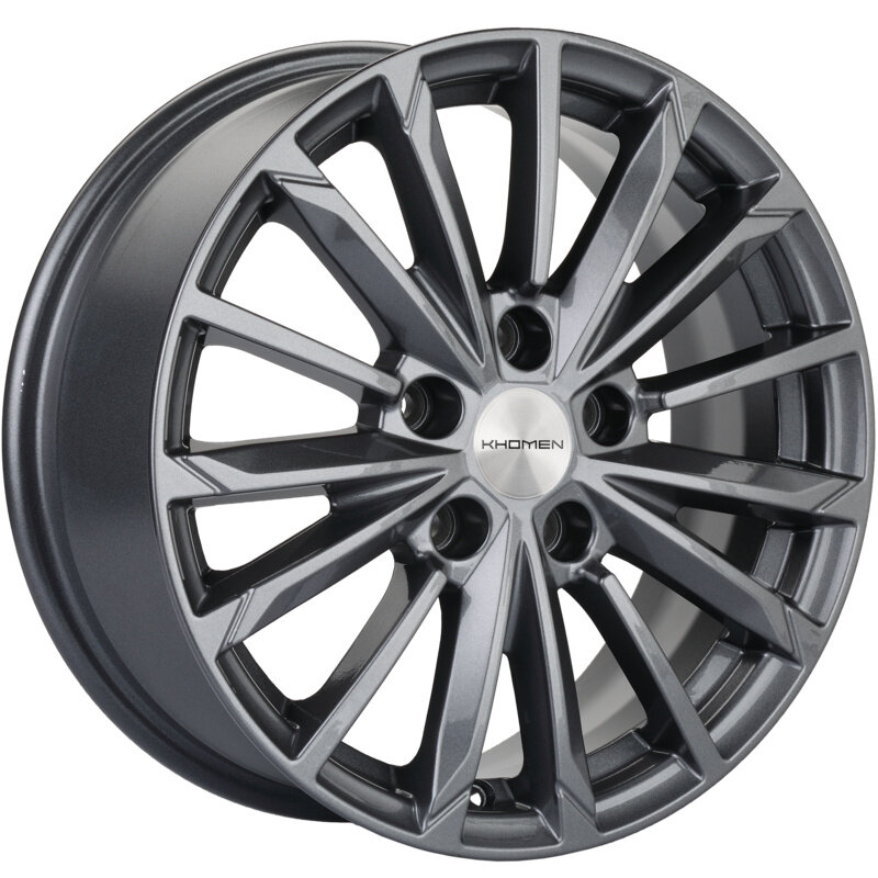 Литой колесный диск Khomen Wheels KHW1611 (Octavia A7) 6,5x16/5x112 ET46 D57,1 Gray