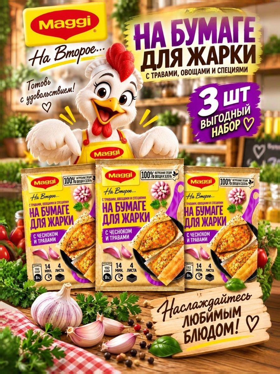 Для нежной куриной грудки с чесноком и травами х 3 шт