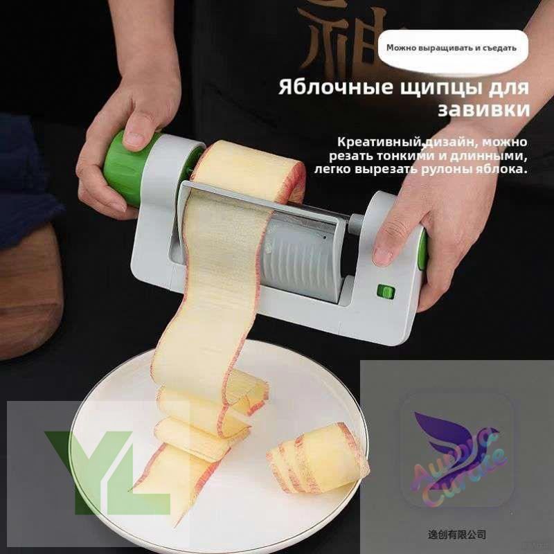 Фрукто-овощерезка зеленого цвета из ABS пластика для нарезки овощей и яблок