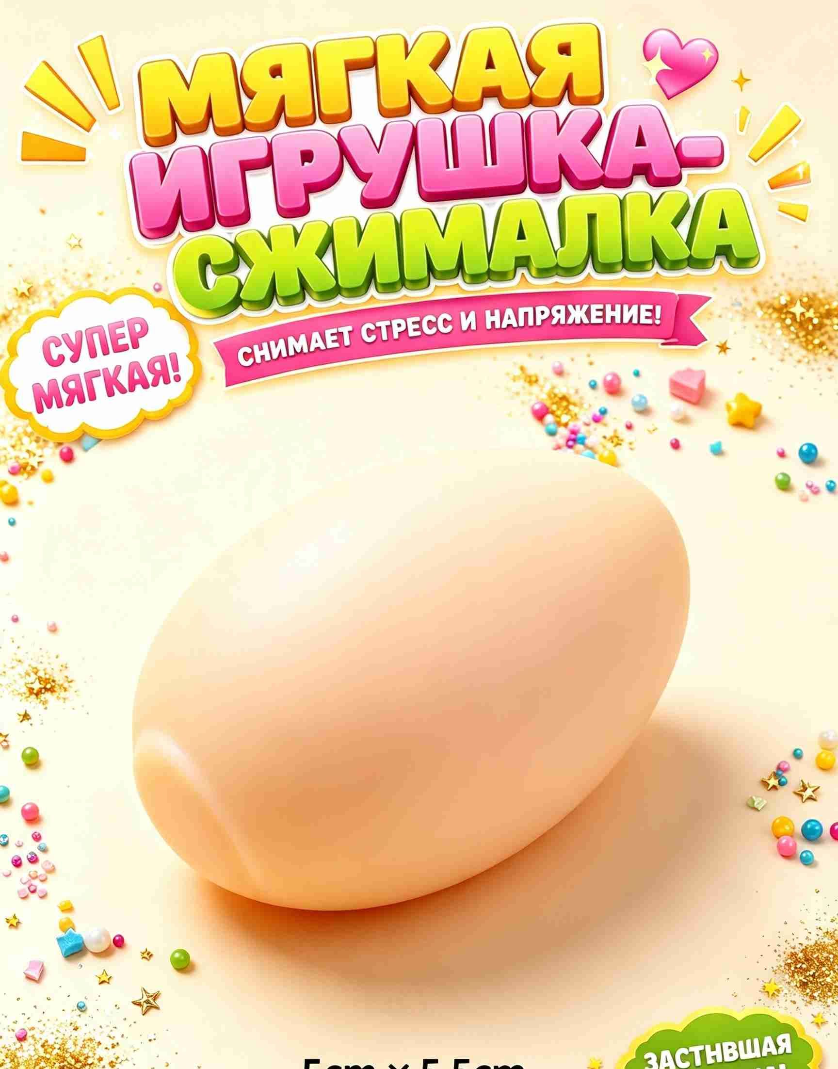 Антистресс игрушка Squishy имитация еды из TPR, мялка для рук
