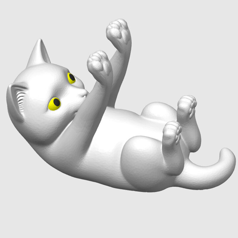 3D-печатная подставка для телефона в виде котика, декоративное украшение для спальни и офиса, новинка для трансграничной торговли, милая настольная фигурка котенка.