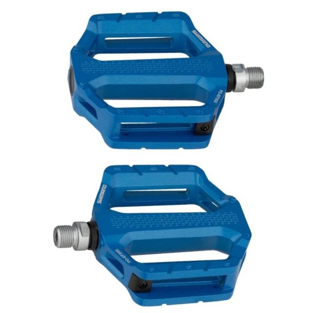 Shimano PD-EF202, синие плоские педали