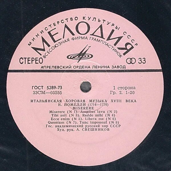 Итальянская Хоровая Музыка XVIII Века