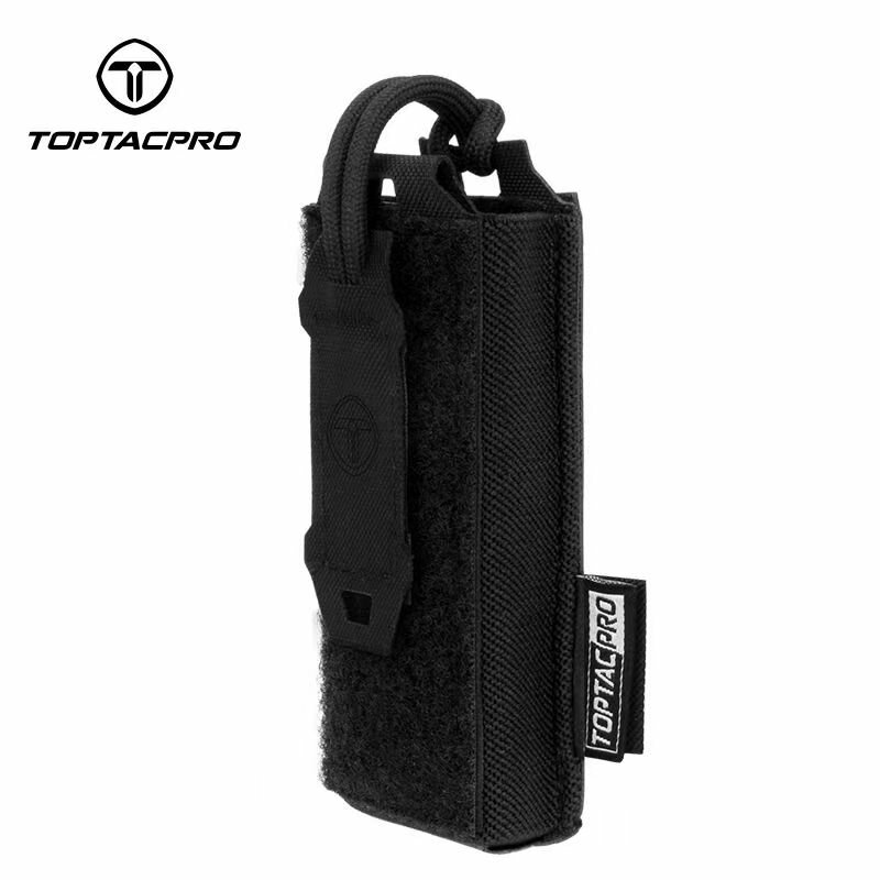 Подсумок TOPTACPRO Тактический 9mm для магазина ножа MOLLE с ручкой-крючком охотничий 8516