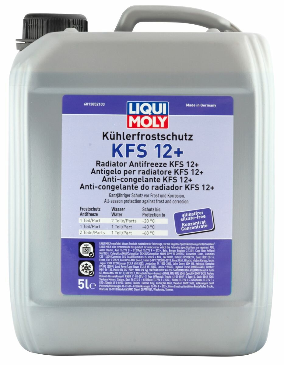 LiquiMoly Антифриз-концентрат Kuhlerfrostschutz KFS 12+ (5л), 21146