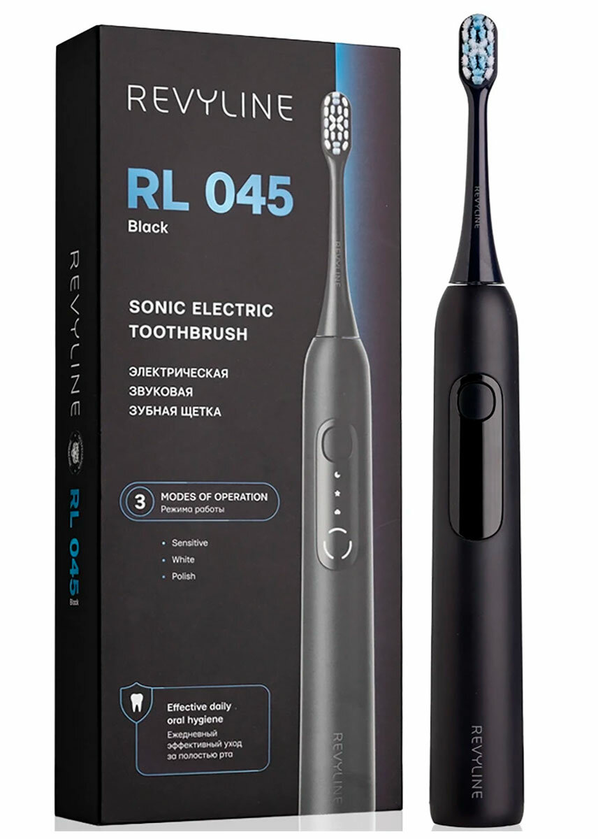 Электрическая зубная щетка Revyline RL 045, черная