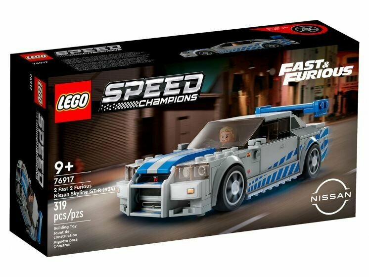 Конструктор LEGO Speed Champions 76917 Двойной Форсаж: Nissan Skyline GT-R (R34)