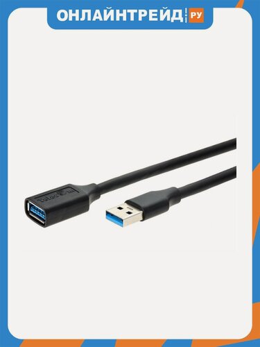 Изображение товара Кабель-удлинитель Telecom USB3.0 Am-Af 0.5m черный (TUS708-0.5M)