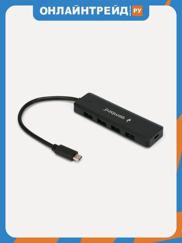 Изображение товара Разветвитель USB 3.0 Gembird UHB-C424 4порта черный (UHB-C424)
