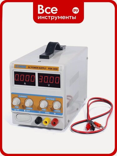Изображение товара Лабораторный блок питания ELEMENT 305D 15305 (30V, 5A), с аналоговым управлением для защиты