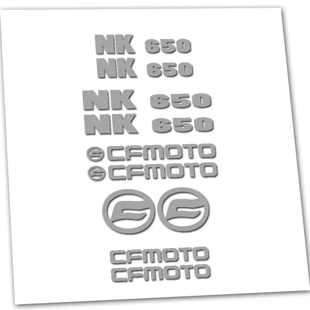 Совместим с комплектом виниловых наклеек для мотоцикла CFMOTO nk 650 Бежевый, серый