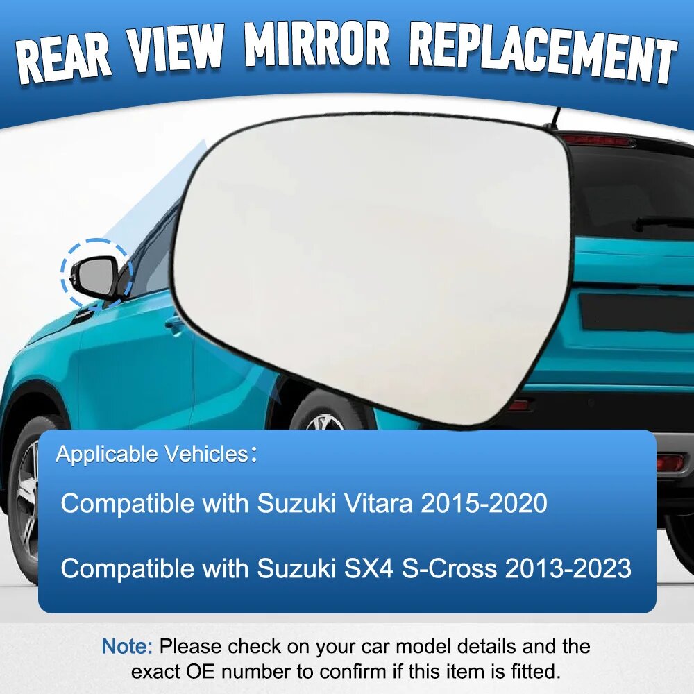 Боковое зеркало Suzuki Vitara 2015-2020, SX4 S-Cross 2013-2023, Left Side
