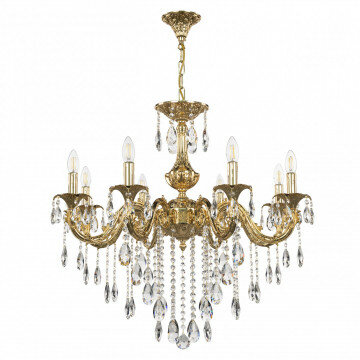 Люстра с хрустальными подвесками AL79101/8/250 B G Bohemia Ivele Crystal (Богемия Ивеле Кристалл)