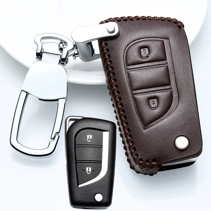 Чехол для ключа Toyota RAV4 2026, 24 моделей, Urban Edition, 26, из натуральной кожи, для мужчин Модель B коричневая