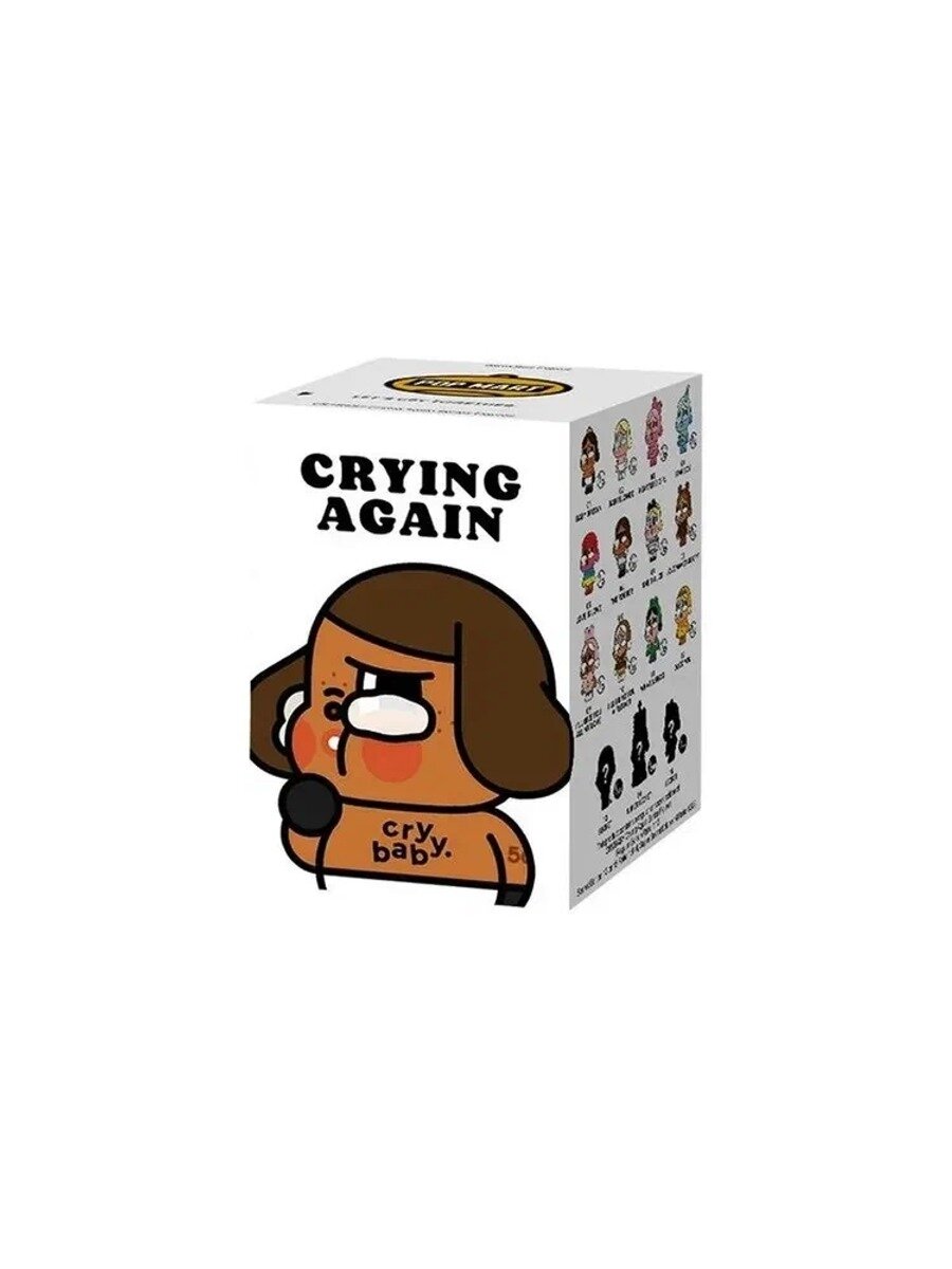 POP MART - Коллекция CRYBABY Crying Again Серия Слепая коробка, Подарки, украшения комнат, 1 шт