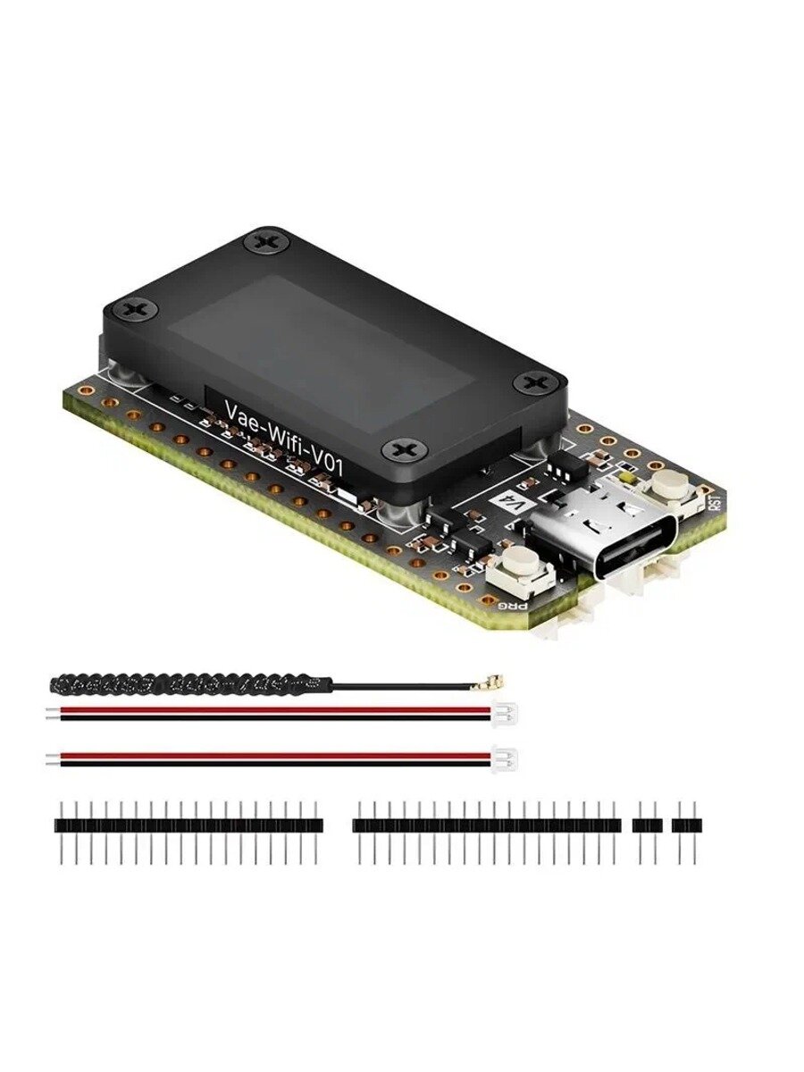 (R Y I X) Плата LoRa 32 V4 Meshtastic ESP32 SX1262, Цвет Белый