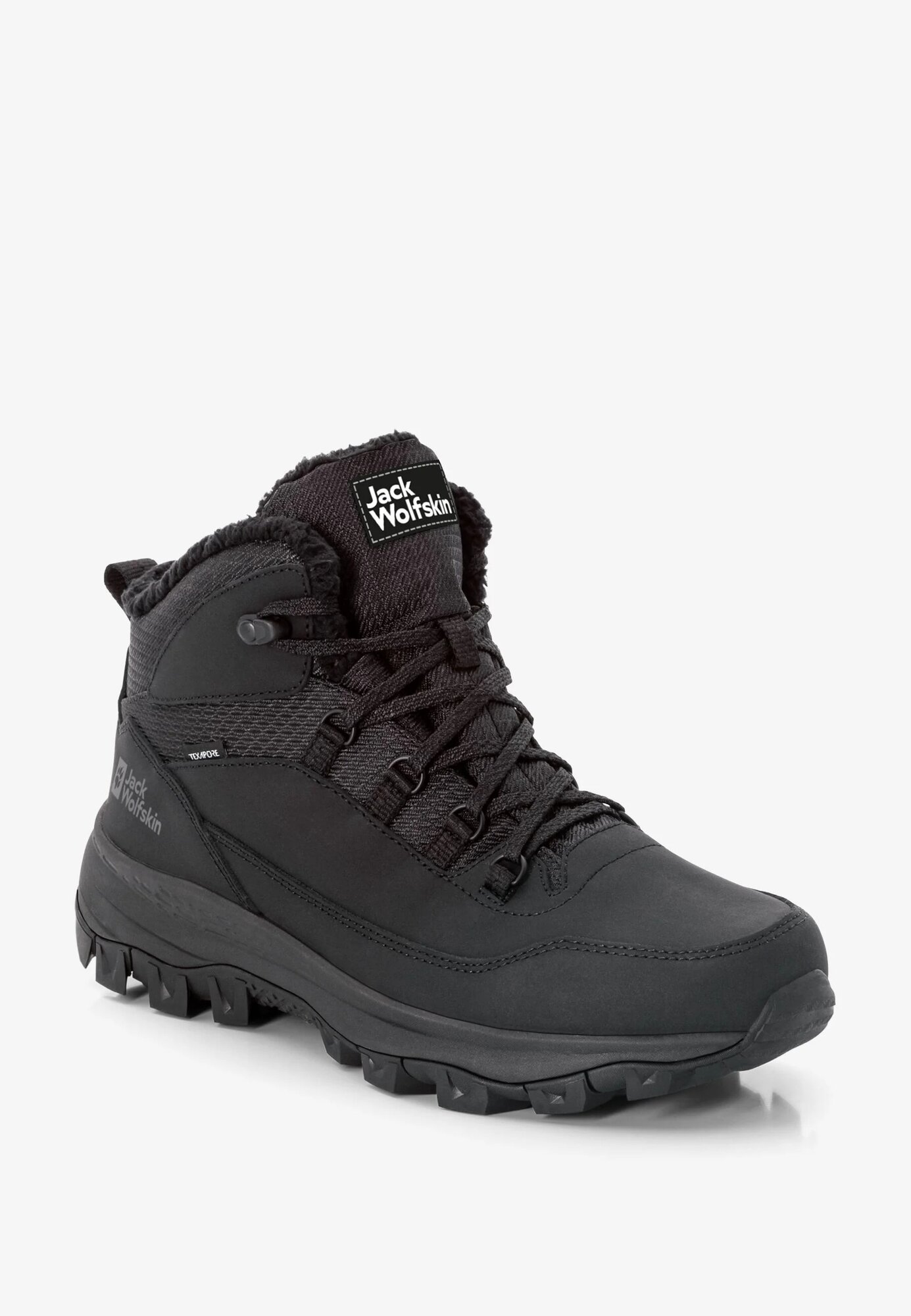 Ботинки Jack Wolfskin Everquest Texapore Mid, размер 8, чёрный — фото 1