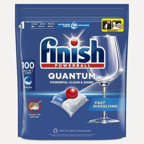Изображение товара Капсулы для посудомоечных машин Finish QUANTUM, 100 шт