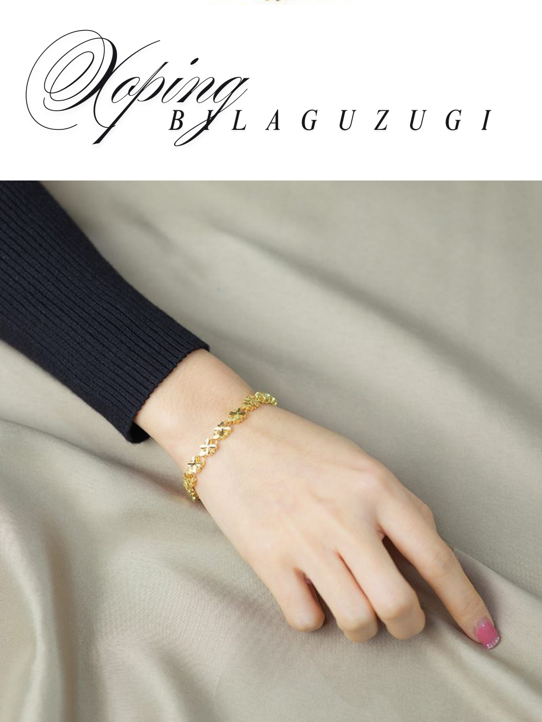 Браслет-нить, циркон, 1 шт., размер 19 см, размер one size, диаметр 19 см, yellow — фото 1