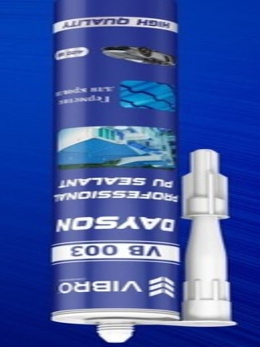 Vibro Дайсон черный Клей-герметик Savdo belgisi Dayson, каучуковая основа, белый — фото 1