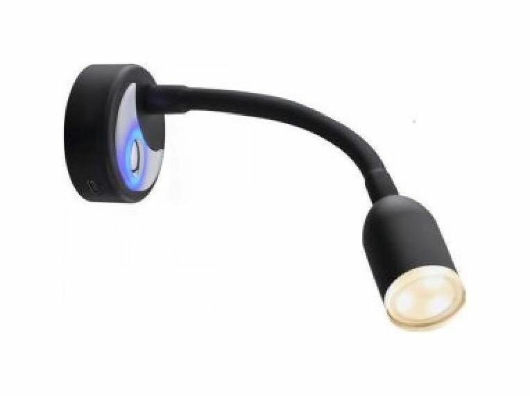 Светильник каютный светодиодный, черный корпус