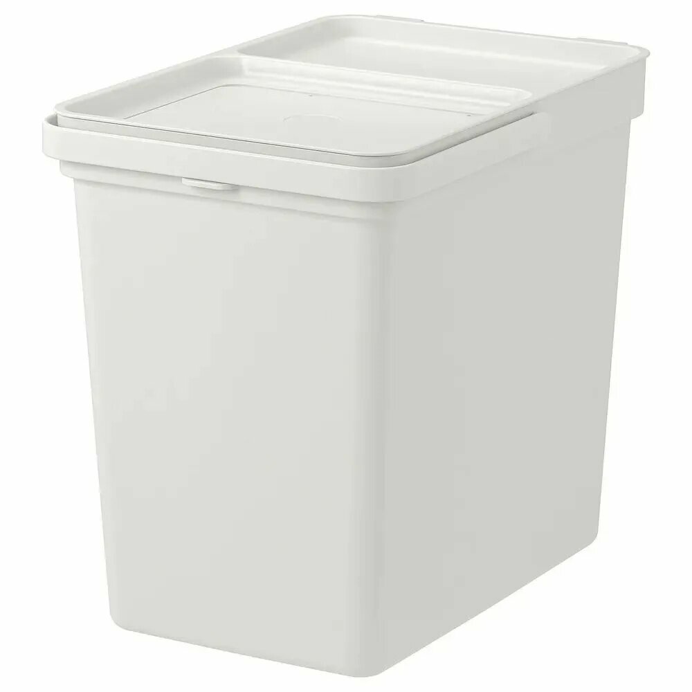 HALLBAR Контейнер с крышкой IKEA, светло-серый 22 л (00420204)