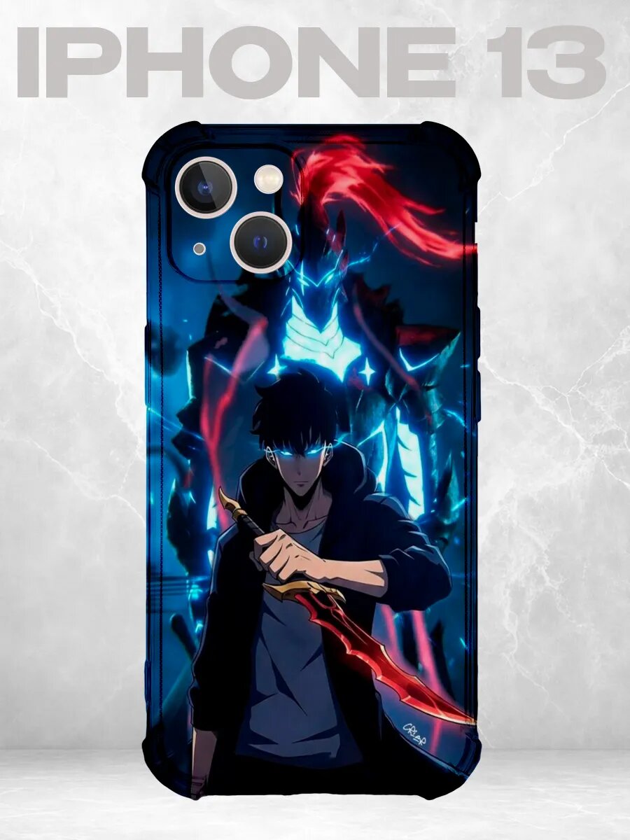 Чехол на iPhone 13 Solo Leveling Джин Ву