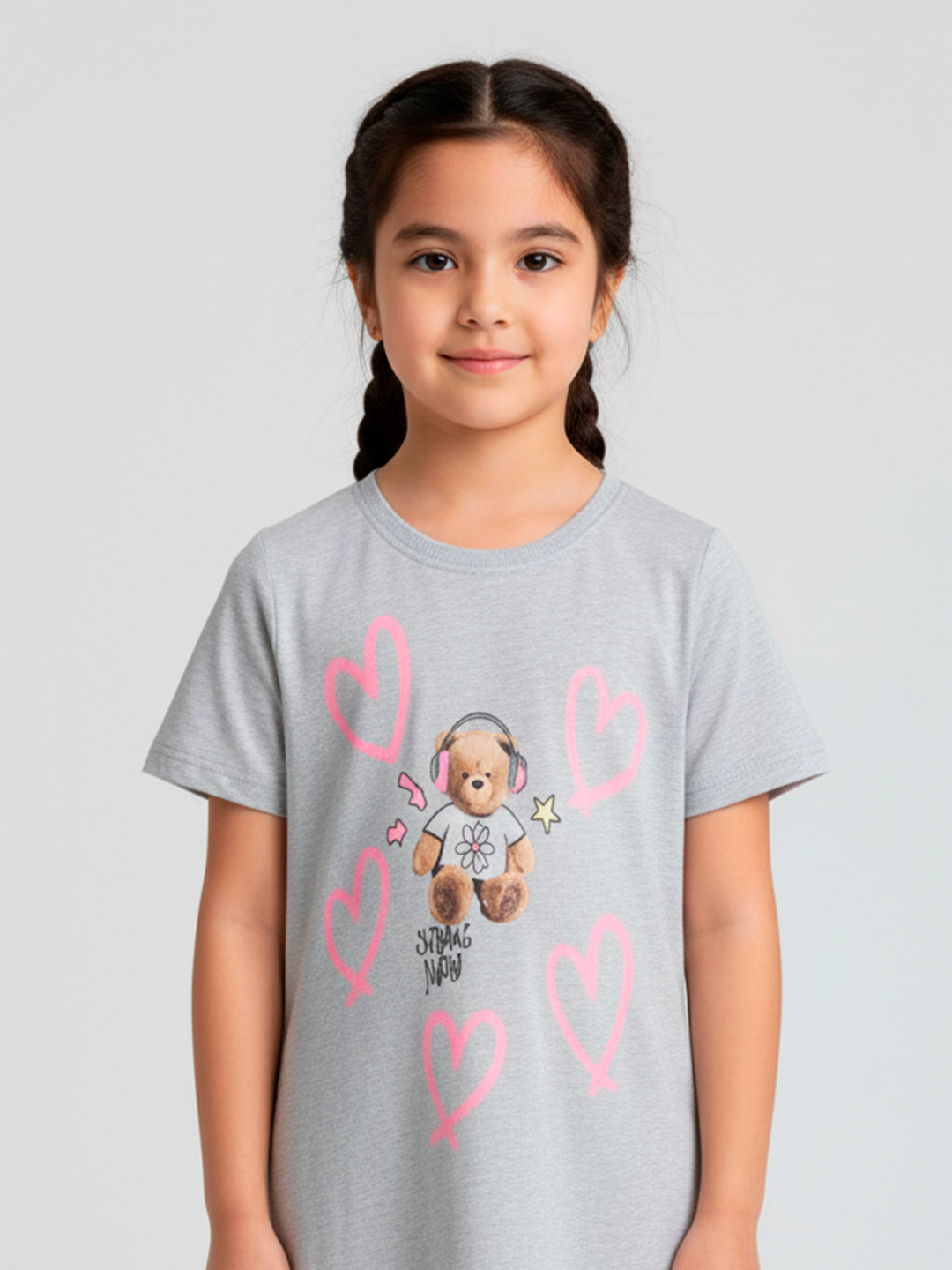 Сорочка neo, размер 98, серый меланж — фото 1