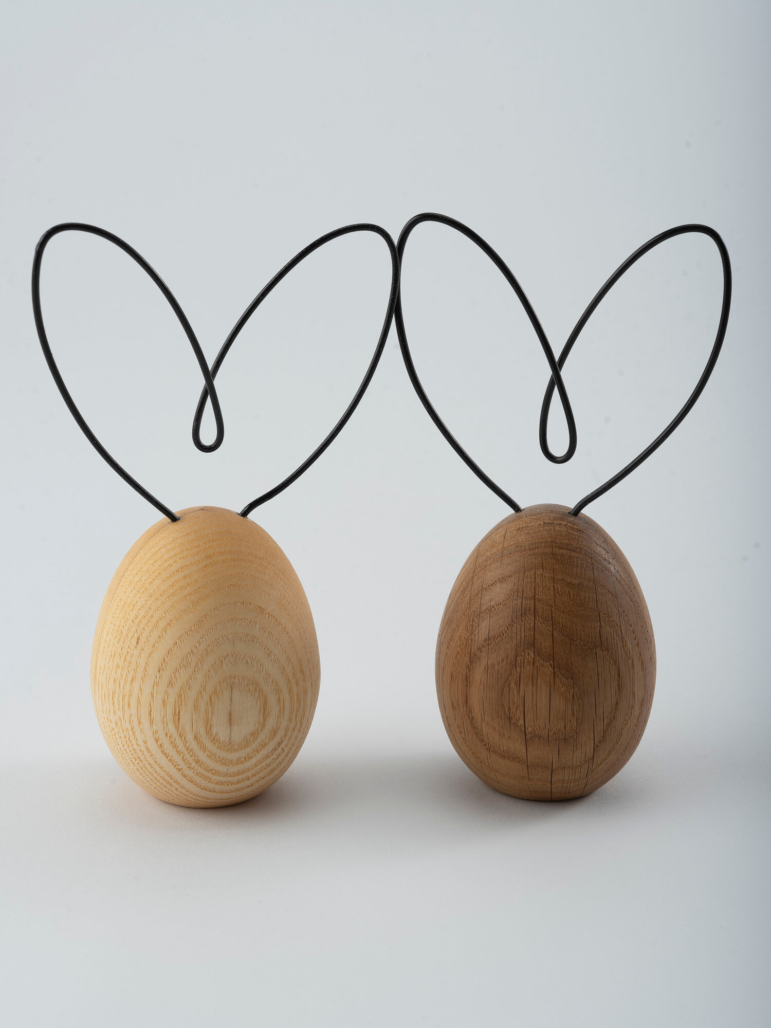 Яйцо держатель для заметок с ушками "Egg Small", дуб, высота 14 см — фото 1