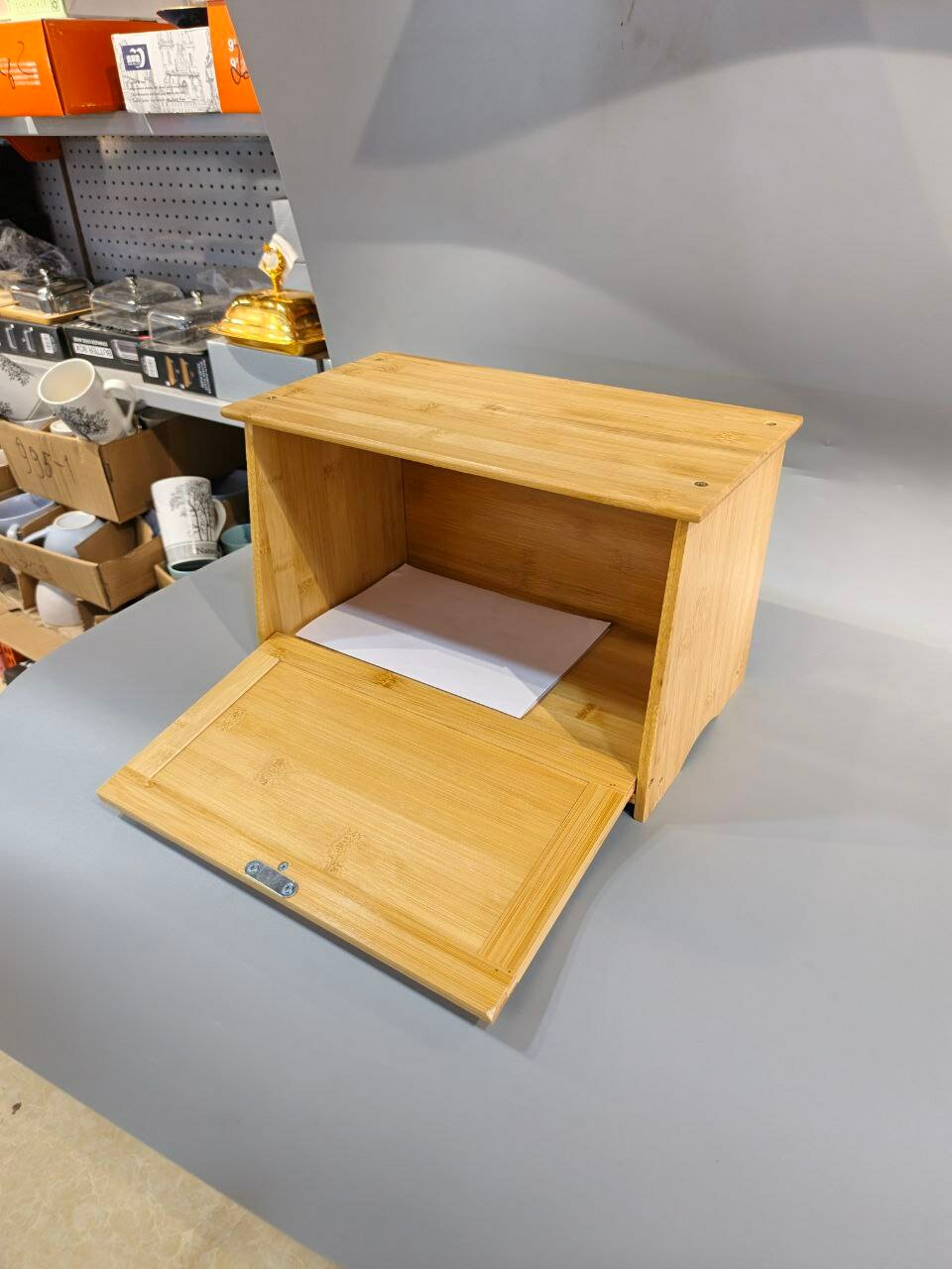 Хлебница из бамбука для кухни (Bread Box), деревянный контейнер для хранения хлеба