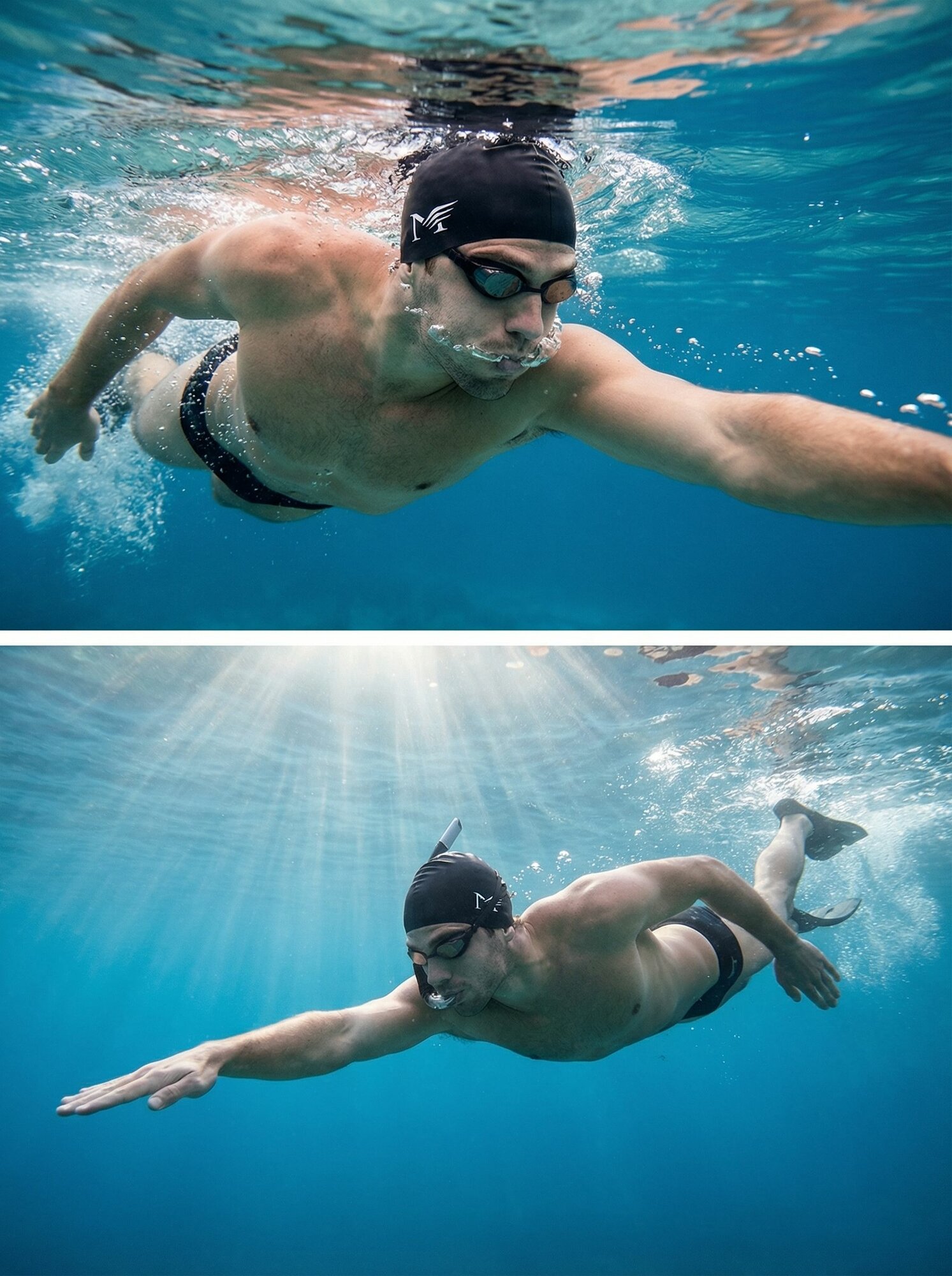 Силиконовая шапочка Meltser, черный — фото 1